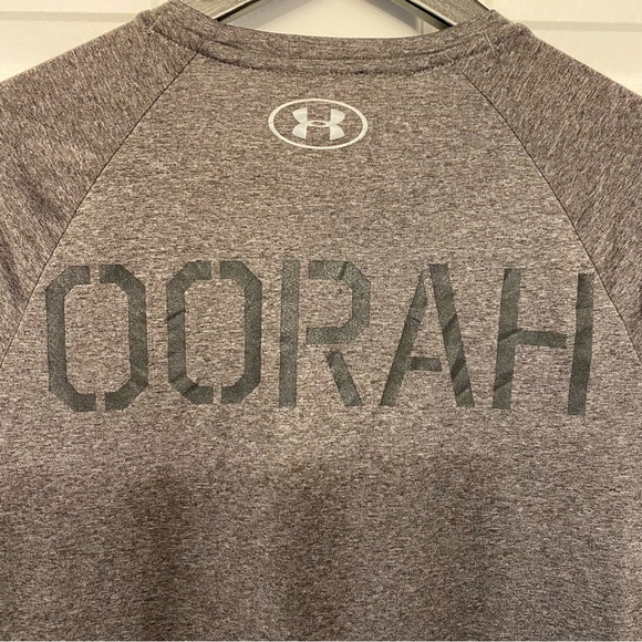 Under Armour Dark Gray Men's Marines Tee - Picture 5 of 9